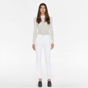 Frame Denim Classic White Jeans